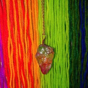 Rainbow Chakra Crystal ~Adjustable Necklace